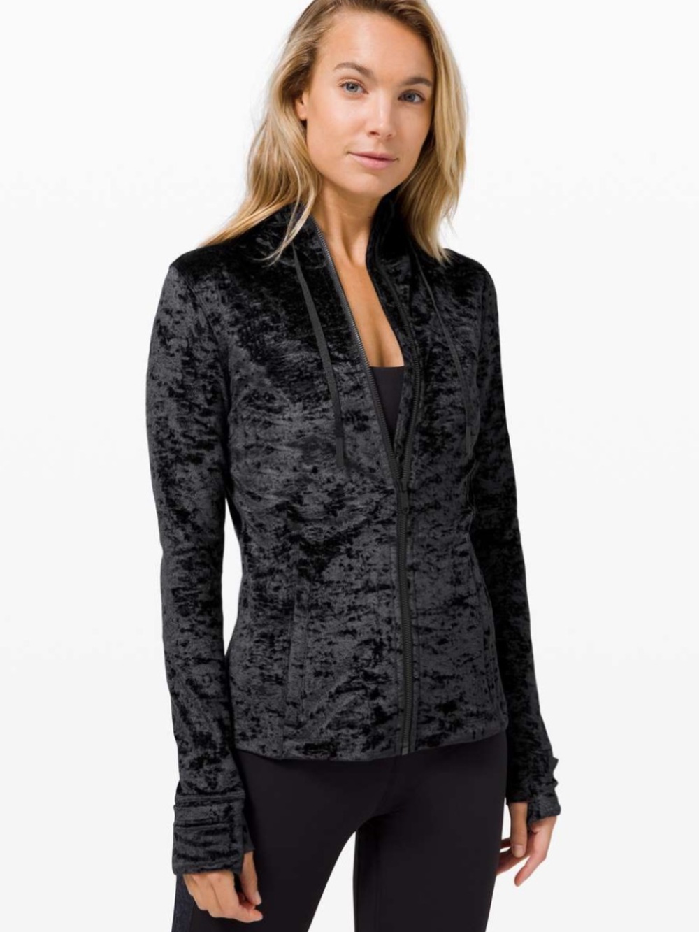 Lululemon Hooded Define Jacket *Crushed Velvet (Black)